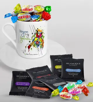 Personalized World Best Öğretmeni Turkish coffee Cup Selamlique Mixed Turkish Coffee House and Haribo Candy Gift Seti-27
Personalized World Best Öğretmeni Turkish coffee Cup Selamlique Mixed Turkish Coffee House and Haribo Candy Gift Seti-27