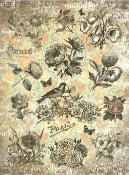 Rice paper for Decoupage "" craft Premier "", A3, 25 g/m, "Melodic flowers" "cpd0540
Rice paper for Decoupage "" craft Premier "", A3, 25 g/m, "Melodic flowers" "cpd0540