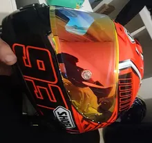 10 colores oro iridio de la motocicleta completa máscara visera estuche para gafas para SHOEI X14 X-14 Z7 CWR-1 NXR RF-1200 X-espíritu 3 máscara visera