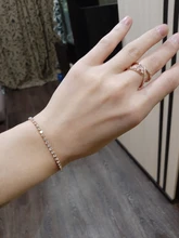 ZHOUYANG-pulsera de Zirconia cúbica para mujer, 4 colores de lujo, 4 garras, mosaico, Color plata, regalo de joyería, H095