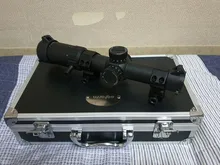 Monotubo rojo Win sin bordes de 30mm, torreta de 1/5Mil, ajuste de cristal grabado Mil Dot, bloqueo cero, Torero de acucisión rápida, CQB HD, 1-6x24 mira