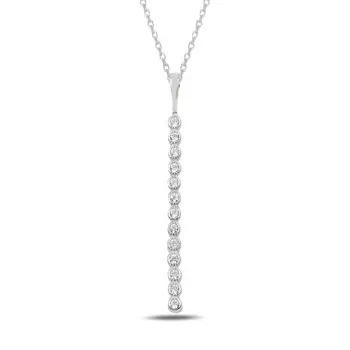 Angemiel 925 Sterling Silver Zircon Necklace-Rhodium Plated
Angemiel 925 Sterling Silver Zircon Necklace-Rhodium Plated
