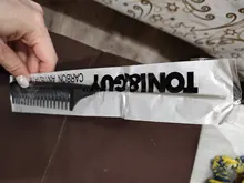 Peines traseros con pasador de Metal para peluquería, barbería con extremo negro, peine para ratas, 1 unidad