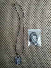 Ataque en collar de titanio alas de la libertad Eren Scout legión de guardia de la policía militar aprendiz escuadrón colgante Anime de la joyería