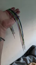 10 unids/lote 2 mm de cuero Real hecho a mano ajustable trenzado collares de cuerda y amuletos colgantes resultados langosta cierre cable cadena