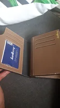 Baellerry-billetera de cuero para hombre, billetera corta de mano, de cuero, garantía de calidad