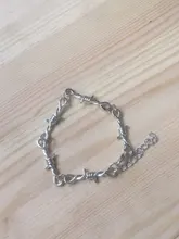 Gargantilla de alambre con púas para mujer, gargantilla de alambre de hierro, estilo gótico, Hip-hop, Punk, pequeña pulsera de espinas, regalos