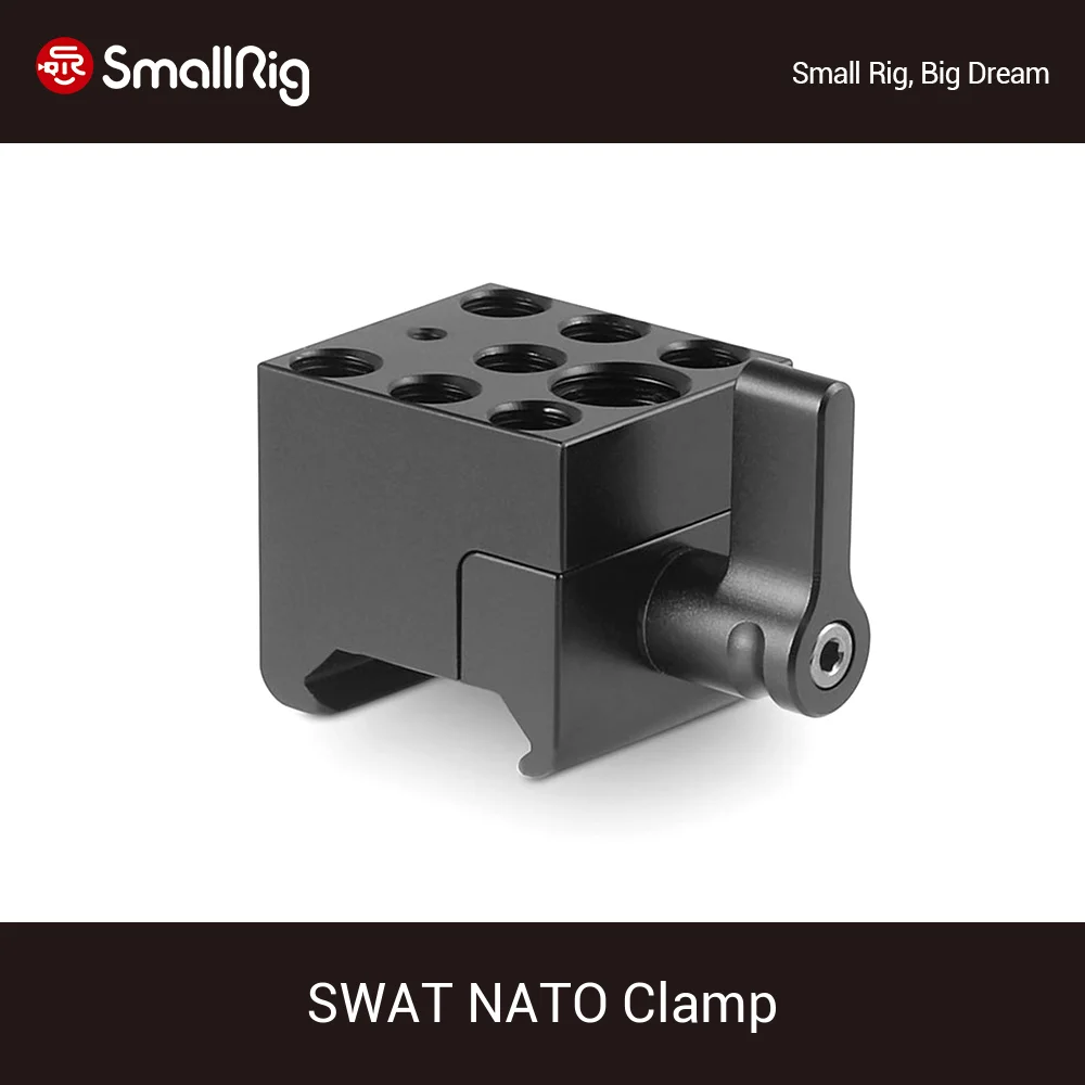 SmallRig SWAT NATO Clamp With 1/4" and 3/8" Mounting Holes For Safety Nato Rails and SlideRail-Clamp -1255
SmallRig SWAT NATO Clamp With 1/4" and 3/8" Mounting Holes For Safety Nato Rails and SlideRail-Clamp -1255
