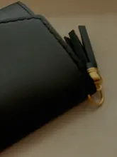 DOLOVE-cartera corta con borla para mujer, cartera pequeña coreana, sencilla, cuadrada, billeteras sencillas, monedero, Mini bolsa