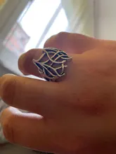 MQCHUN Vintage plata Color anillo de Thranduil Bosque Negro Rey elfo anillo Legolas padre la desolación de Smaug