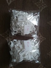 Anillos de Clip de plástico para pájaros de 8MM y 10MM de diámetro interior, Anillo de pie de color para Paloma, 10 colores, artículos para Paloma, 100 Uds.