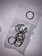 Carpeta de anillos de Metal de alta calidad, 2/3/5/10 Uds., álbumes DIY de 15-80mm, aros de hojas sueltas para libros, suministros de encuadernación para oficina, álbum de fotos