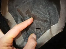 Mono de encaje con Base de Pu para hombre, tupé de reemplazo Natural, color negro Natural, Base de filamento atado a mano, 1 Uds., envío gratis