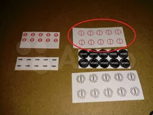 Sellos de agujero de tornillo de 5 mm de diámetro, pegatinas de vacío para pruebas de seguridad V28, 400 Uds.