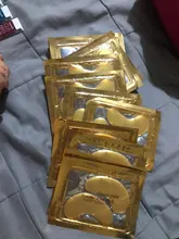 Parches de colágeno para el cuidado de la piel de los ojos, mascarilla de ojos con polvo dorado de cristal, antienvejecimiento, círculos oscuros, belleza acné, Cosméticos coreanos, 30 Uds.