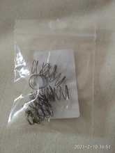 Resorte de compresión pequeño de acero, resorte de presión de retorno mecánico OD de 3mm y 4mm, 0,4x3, 4, 5, 6, 7, 8, 9, 10mm x 5-50mm, 10 Uds.