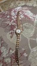 Relojes de moda para mujer, pulsera de cuarzo informal de oro rosa resistente al agua, de cristal, novedad