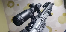 Monotubo rojo Win sin bordes de 30mm, torreta de 1/5Mil, ajuste de cristal grabado Mil Dot, bloqueo cero, Torero de acucisión rápida, CQB HD, 1-6x24 mira