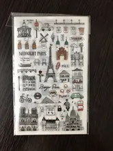 Pegatina de papel para decoración de diario de viaje de estilo europeo, planificador de etiquetas de álbum de recortes, Kawaii, regalos coreanos, pegatinas estacionarias