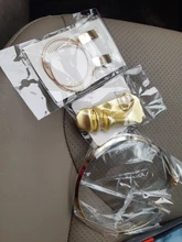 De moda geométrica redonda Clip en pendientes sin oreja perforada Clip de Metal Simple gran pendiente para las mujeres, joyería de moda