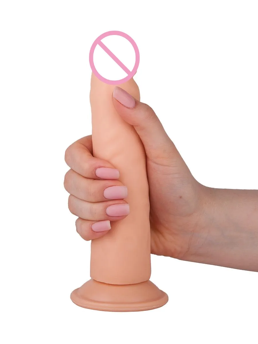 Фаллоимитатор №6 гелевый с присоской купить со скидкой в секс шопе  Фаллоимитаторы  Реалистики с мошонкой