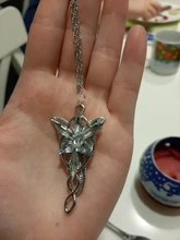 Arwen-anillo de la película clásica, Arwen Evenstar, colgante de película, joyería de cristal, estrella de Crepúsculo, pendiente de Torque, Erkek kolye
