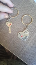 Llavero de corazón con letras LOVE YOU para parejas, 1 juego/bolsa, amor, amor, cadena de recuerdo, regalos de San Valentín 2018