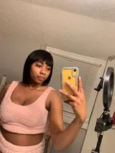 Favorito corto corte Pixie pelucas recto brasileño Peluca de pelo humano con corte Bob pelucas peluca con flequillo pelucas de cabello humano para las mujeres negras envío rápido