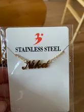 Collar de acero inoxidable con letras personalizadas, colgante con placa con nombre, Gargantilla, joyería