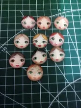 Matryoshka rusa, 10 Uds., mezcla de 12mm/18mm/20mm/25mm, cabujones redondos de cristal para hacer fotos