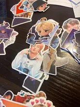 Pegatinas Kpop para ordenador portátil, equipaje, Maleta de motocicleta, monopatín, teléfono, PVC, 50 Uds.