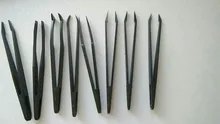 Pinzas electrónicas antiestáticas de fibra de carbono, Kit de pinzas electrónicas de plástico ESD, conjunto de herramientas de mano, 8 Uds. Reparación de PCB