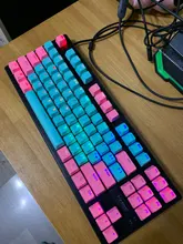 Mechanical-Keyboard Keycap Cherry Ikbc Universal Backlight PBT Column Miami for Double-Color