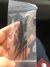 NAIERDI-Juego de Herramientas de cerrajero, Kit de práctica de bloqueo transparente con llave de extracción rota, ganchos de extracción, Hardware, 3 en 1