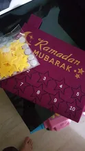 Oro Ramadan Kareem decoración Eid Bandera de Mubarak y globos Eid Ramadan fiesta Favor Eid al-fitr decoración de Ramadan Mubarak