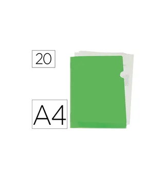 Folder led DOSSIER U ERO polypropylene DIN A4 green opaque Apple 20 sheets 10 PCs 
Folder led DOSSIER U ERO polypropylene DIN A4 green opaque Apple 20 sheets 10 PCs