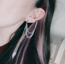 Pendientes bohemios de estrella y oro sin Piercing para mujer y hombre, aretes de Clip para la oreja de cartílago falso Simple, joyería con Clip