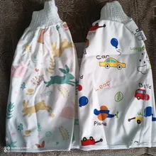 Falda de pañales 2 en 1 para niños y adultos, pantalones cortos absorbentes para bebés, previene fugas de Moment Mat, cubierta de pañal