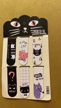 6 unids/set lindo Oreo de gato marcadores magnéticos libros marcador de página estudiante papelería: artículos de oficina
