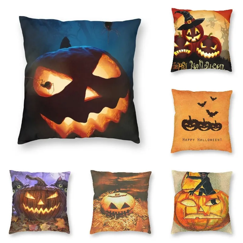Halloween Pumpkin And Spiders Modern Throw Pillow Covers Living Room Decoration Jack O Lantern Cushions Sofa Autumn Decorative
Halloween Pumpkin And Spiders Modern Throw Pillow Covers Living Room Decoration Jack O Lantern Cushions Sofa Autumn Decorative