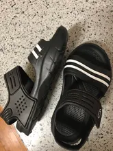 Pudcoco-zapatos informales con punta cerrada para niños, sandalias de playa planas, 1 par