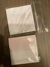 Bloc de notas autoadhesivo de Color Mármol, marcador de notas adhesivo de estilo de piedra, suministro de papelería para escuela y oficina, 1 unidad