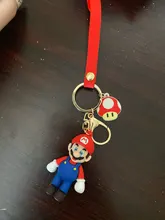 LLavero de dibujos animados de personajes de Super Mary, llavero de muñeca de modelado de animación, joyería portátil exquisita, colgante, venta al por mayor