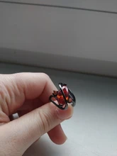 Anillo Vintage de piedra cristalina roja para mujer, sortija de boda clásica de oro negro de 14KT para mujer, sortija de compromiso de hoja de Zircón de lujo para novia