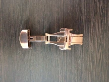 Hebilla de despliegue de mariposa, doble clic para cierre automático de acero inoxidable de pulsera de reloj de 16mm, 18mm, 20mm y 22mm