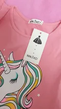 Camiseta de unicornio de manga corta de algodón Unisex, ropa para niños de 2 a 8 años, verano, 2020