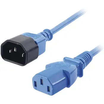 IEC C14 / IEC C13 M / F 1m, IEC C14, IEC C13, male/female, black, BluLINDY4.76
IEC C14 / IEC C13 M / F 1m, IEC C14, IEC C13, male/female, black, BluLINDY4.76