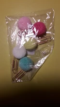 5X dulces Bola de Pelo de Clip de papel de decoración Pin Clip marcadores de Metal
