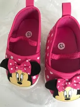 Minnie mouse de Disney Primavera y novedad de verano 0-1 bebé cuna zapatos de fondo suave de dibujos animados princesa bebé niña zapatos de bebé