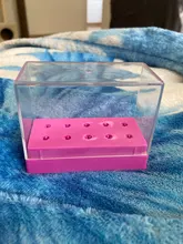 Portabrocas de Lima electrónica para uñas, 10/7 ranuras, caja de almacenamiento clara para limas eléctricas rotativas, accesorio herramienta de exhibición de uñas